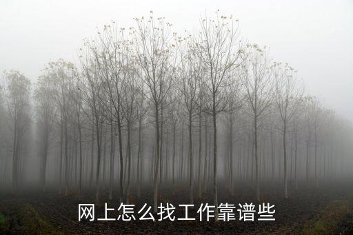網上怎么找工作靠譜些