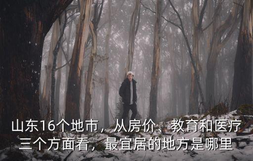 山東16個地市，從房價、教育和醫療三個方面看，最宜居的地方是哪里