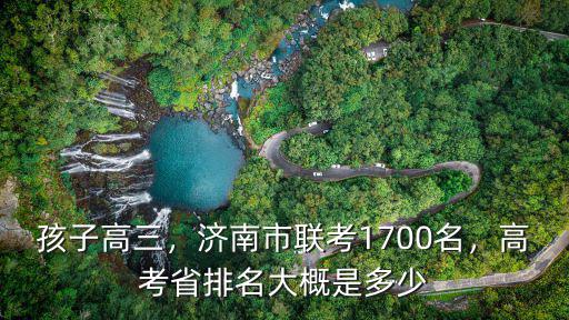 孩子高三，濟南市聯考1700名，高考省排名大概是多少