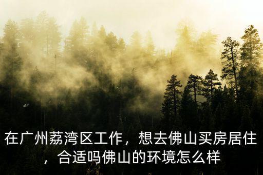 廣州佛山風氣怎么樣,在廣州荔灣區工作