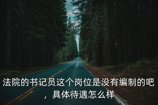 法院的書記員這個崗位是沒有編制的吧，具體待遇怎么樣