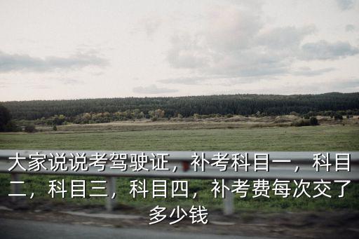 廣州駕駛證科目二補(bǔ)考費(fèi)要多少,大家說說考駕駛證