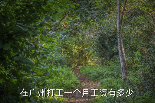 廣州廠工一般底薪是多少錢,在廣州打工一個月工資有多少