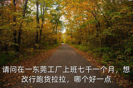 在東莞跑貨拉拉大概投入多少錢,想改行跑貨拉拉
