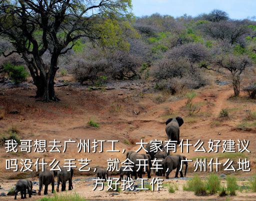 廣州蕭崗哪里好打工,我哥想去廣州打工