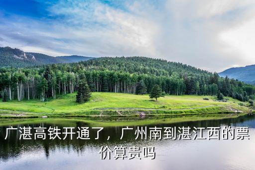 廣州南至湛江西高鐵怎么買票,廣湛高鐵開通了