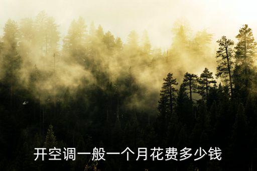 開空調(diào)一般一個月花費多少錢