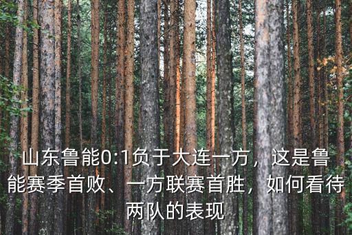 山東魯能0:1負(fù)于大連一方，這是魯能賽季首敗、一方聯(lián)賽首勝，如何看待兩隊(duì)的表現(xiàn)