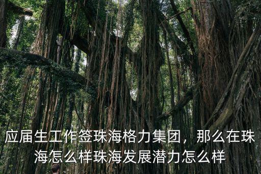 應屆生工作簽珠海格力集團，那么在珠海怎么樣珠海發展潛力怎么樣