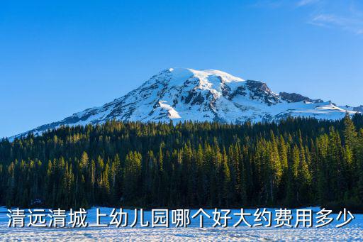 清遠清城上幼兒園哪個好大約費用多少
