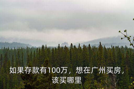 廣州一百多萬哪里能買房,廣州哪里買房合適