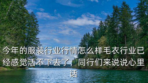 今年的服裝行業行情怎么樣毛衣行業已經感覺活不下去了，同行們來說說心里話
