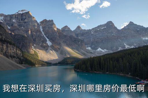深圳萬(wàn)科房?jī)r(jià)最低價(jià)的在哪里,我想在深圳買房