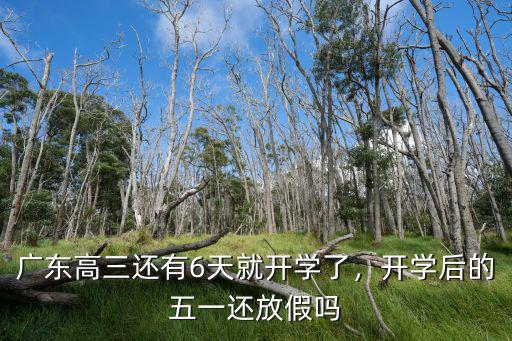 廣東離開學還有多少天,廣東高三還有6天就開學了