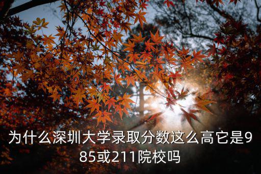 深圳大學(xué)是211嗎有多少人,深圳大學(xué)算是名校嗎