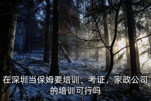 深圳娘子軍家政保姆培訓多少錢,在深圳當保姆要培訓
