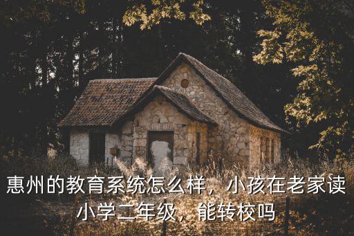 惠州的教育系統怎么樣，小孩在老家讀小學二年級，能轉校嗎