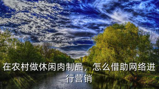 揭陽食品網絡營銷該怎么做,怎么借助網絡進行營銷