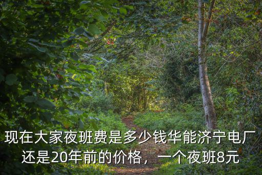 現(xiàn)在大家夜班費(fèi)是多少錢華能濟(jì)寧電廠還是20年前的價(jià)格，一個夜班8元