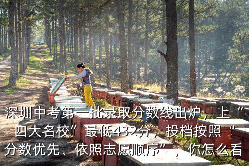 深圳中考第一批錄取分數線出爐，上“四大名校”最低432分，投檔按照“分數優先、依照志愿順序”，你怎么看