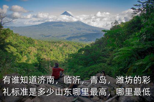 有誰知道濟南，臨沂，青島，濰坊的彩禮標準是多少山東哪里最高，哪里最低