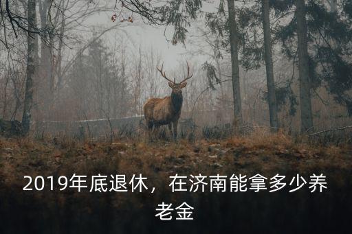 2019年底退休，在濟南能拿多少養老金