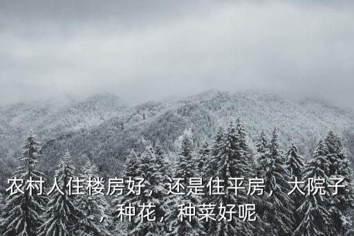 揭陽農村人住哪里好,農村人住樓房好