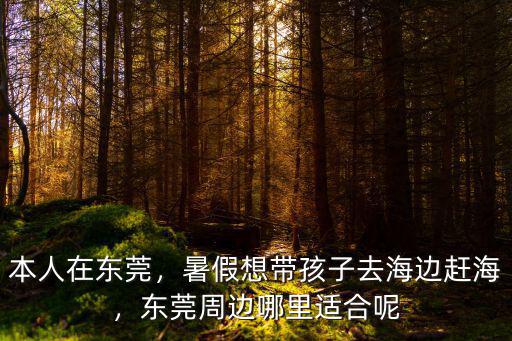 本人在東莞，暑假想帶孩子去海邊趕海，東莞周邊哪里適合呢
