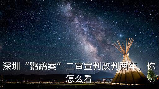 深圳“鸚鵡案”二審宣判改判兩年，你怎么看