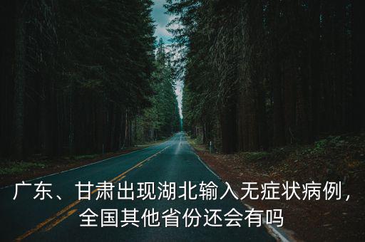 廣東、甘肅出現湖北輸入無癥狀病例，全國其他省份還會有嗎