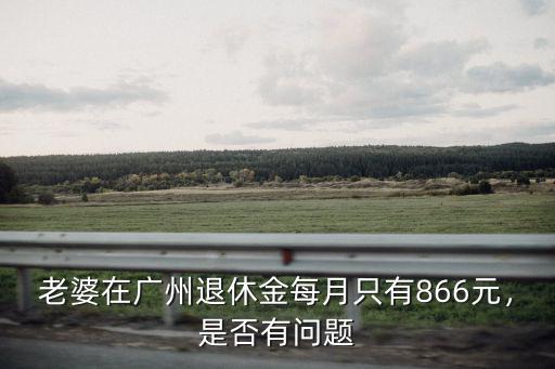 老婆在廣州退休金每月只有866元，是否有問題