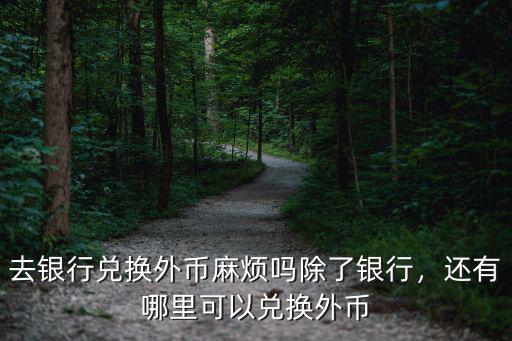 去銀行兌換外幣麻煩嗎除了銀行，還有哪里可以兌換外幣