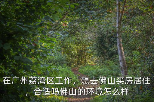 在廣州荔灣區工作，想去佛山買房居住，合適嗎佛山的環境怎么樣