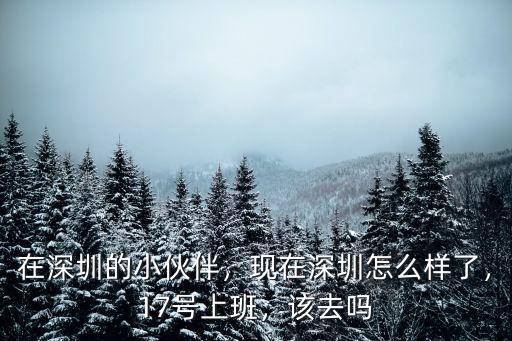 深圳大街現在怎么樣了,現在深圳上班恢復正常了嗎