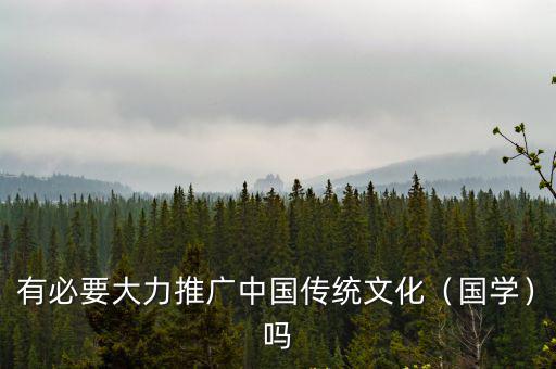 廣東哪里有傳統文化國學,有必要大力推廣中國傳統文化