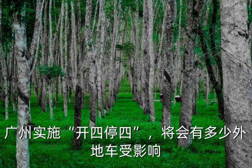 廣州開四停四外地上班怎么回家,廣州實施開四停四