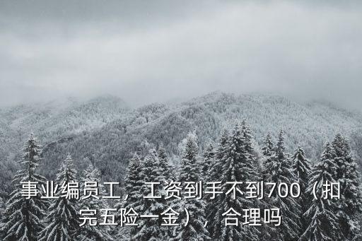 棗莊事業(yè)編到手工資多少,工資到手不到700