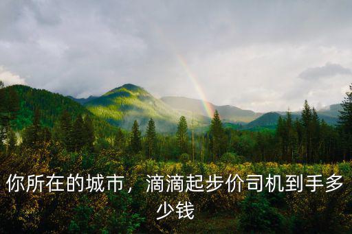 滴滴在珠海的起步價多少,滴滴起步價司機到手多少錢