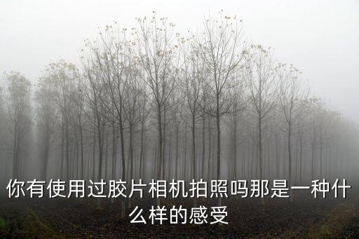 你有使用過膠片相機拍照嗎那是一種什么樣的感受