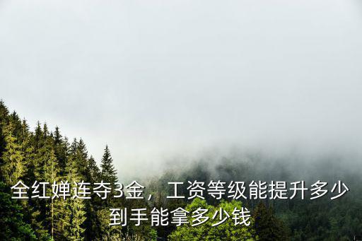 全紅嬋連奪3金，工資等級能提升多少到手能拿多少錢