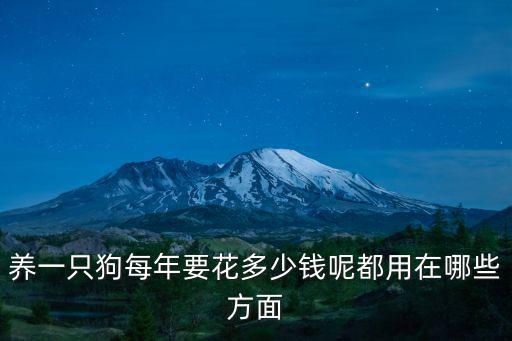 深圳養大狗要多少錢,養一只狗每年要花多少錢呢
