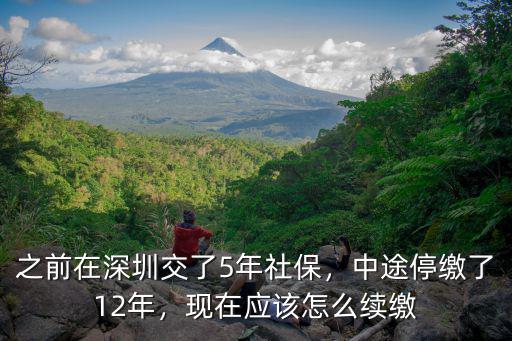 深圳社保中途停繳12年怎么辦,之前在深圳交了5年社保