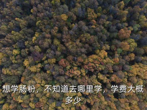 想學腸粉，不知道去哪里學，學費大概多少