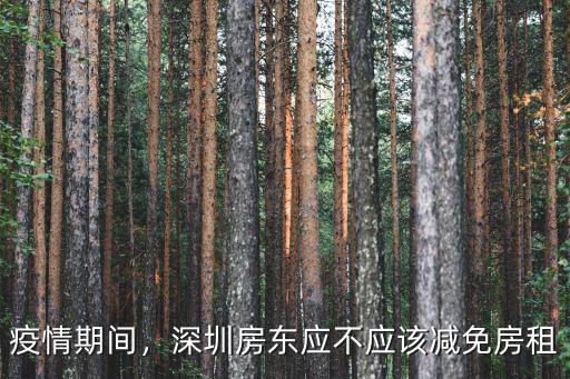 深圳房租不減免怎么辦,深圳房東應(yīng)不應(yīng)該減免房租