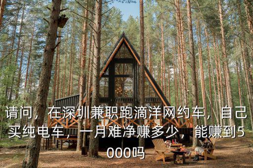 請問，在深圳兼職跑滴洋網(wǎng)約車，自己買純電車，一月難凈賺多少，能賺到5000嗎