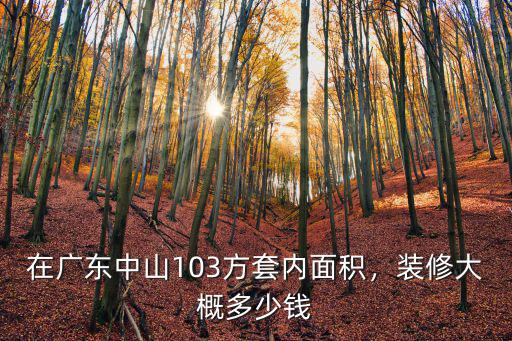 中山裝修一般一方多少錢,在中山裝修新房子需要多少錢