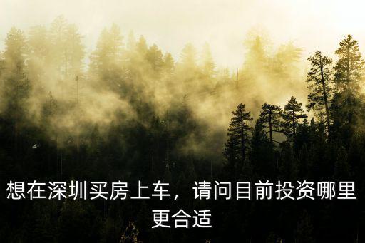兩千萬在深圳哪里買房好,想在深圳買房上車