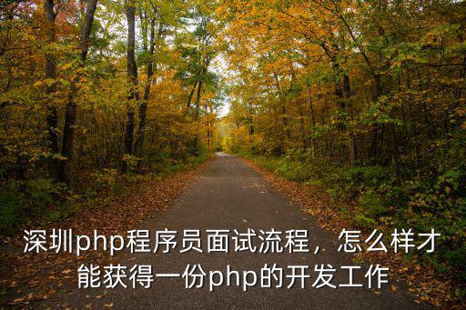 深圳php程序員工資多少錢,深圳php程序員面試流程