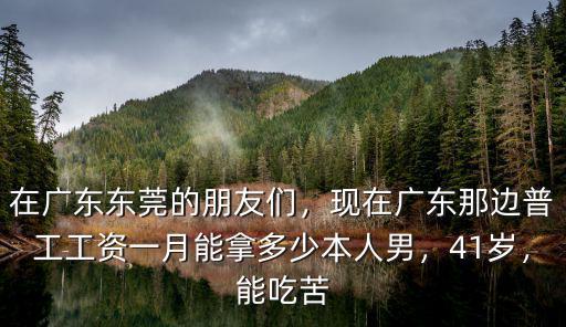 普通的普工在東莞一月能做多少錢,在廣東東莞的朋友們