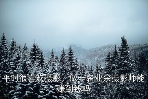 在深圳做攝影師能掙多少錢,做一名業余攝影師能賺到錢嗎